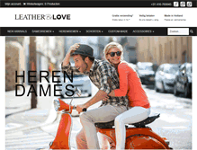 Tablet Screenshot of leatherbelove.com